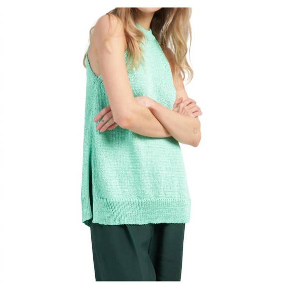 NEW CHRISTIAN WIJNANTS kuhra knit tank top in mint - Picture 2 of 5